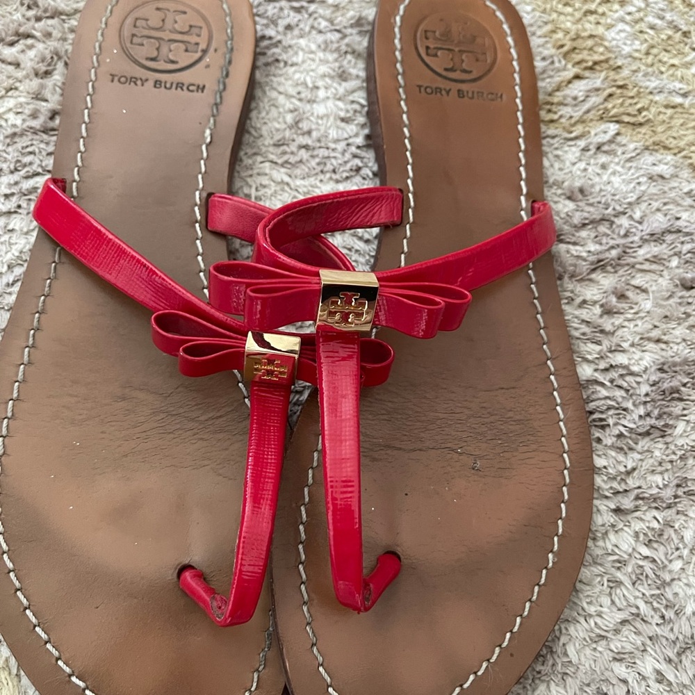 Tory Burch red sandal